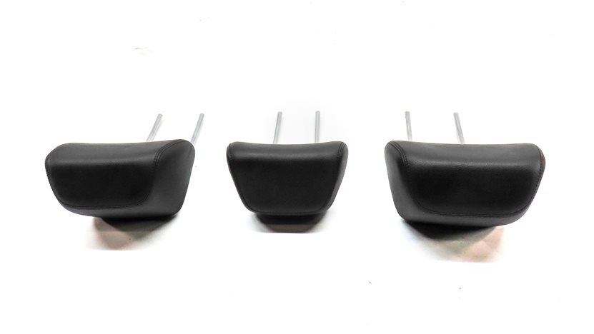 Thumbnail 4: 10-16 MERCEDES E CLASS W212 C207 REAR LEFT CENTER RIGHT HEADREST SET/3 (Black)
