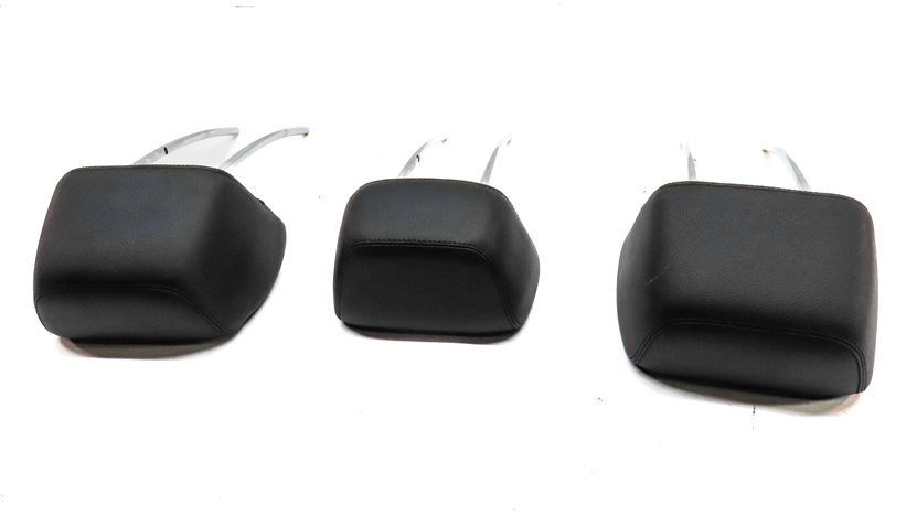 Thumbnail 5: 10-16 MERCEDES E CLASS W212 C207 REAR LEFT CENTER RIGHT HEADREST SET/3 (Black)