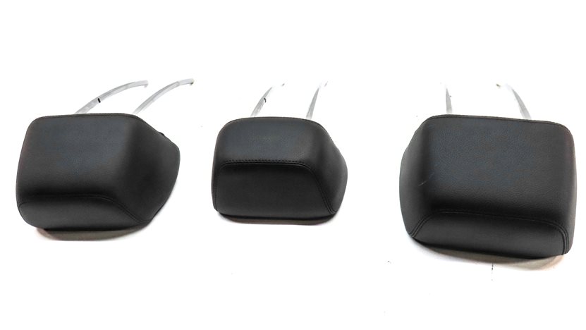 Thumbnail 6: 10-16 MERCEDES E CLASS W212 C207 REAR LEFT CENTER RIGHT HEADREST SET/3 (Black)