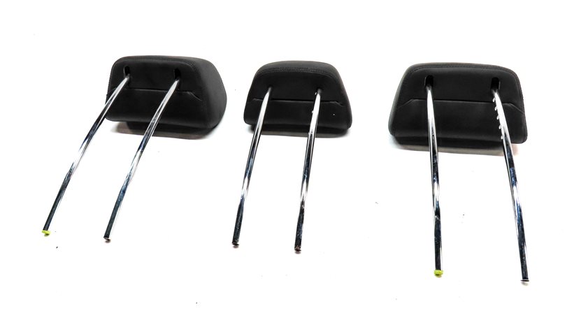 Thumbnail 7: 10-16 MERCEDES E CLASS W212 C207 REAR LEFT CENTER RIGHT HEADREST SET/3 (Black)