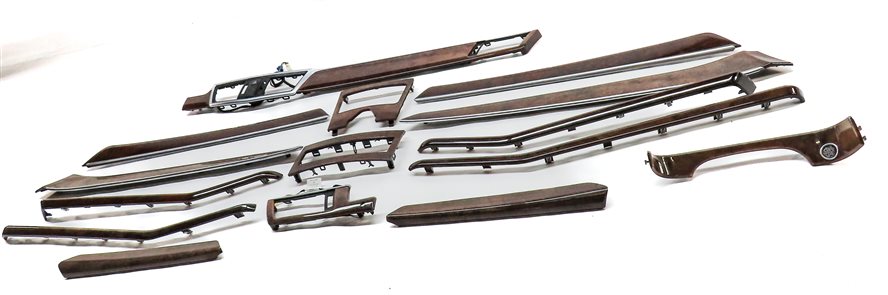 Thumbnail 2: 2012 MERCEDES E350 (W212) INTERIOR DASH DOOR CENTER CONSOLE TRIM SET/15 (Walnut)