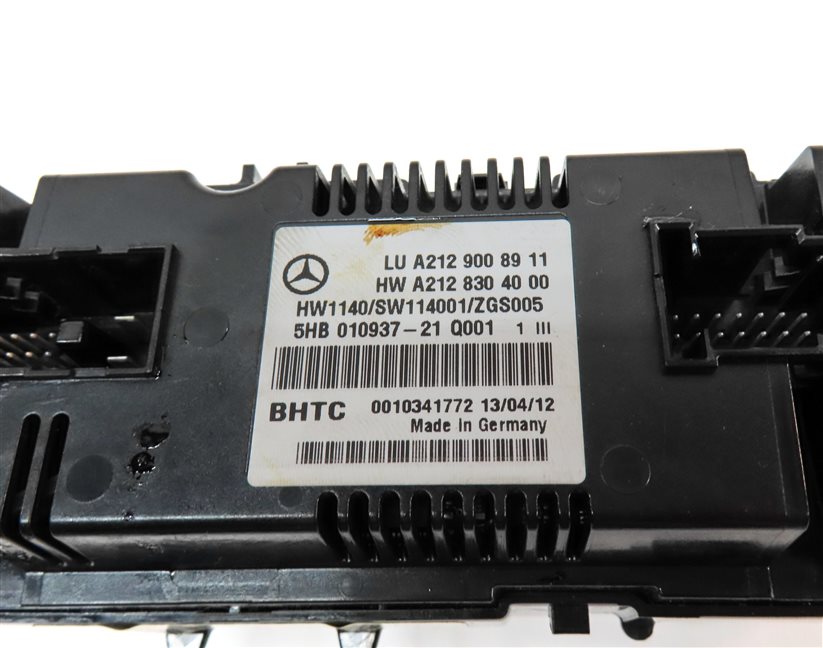 Thumbnail 6: 10-13 MERCEDES E CLASS (A207 C207 W207 W212) FRONT TEMPERATURE CLIMATE CONTROL