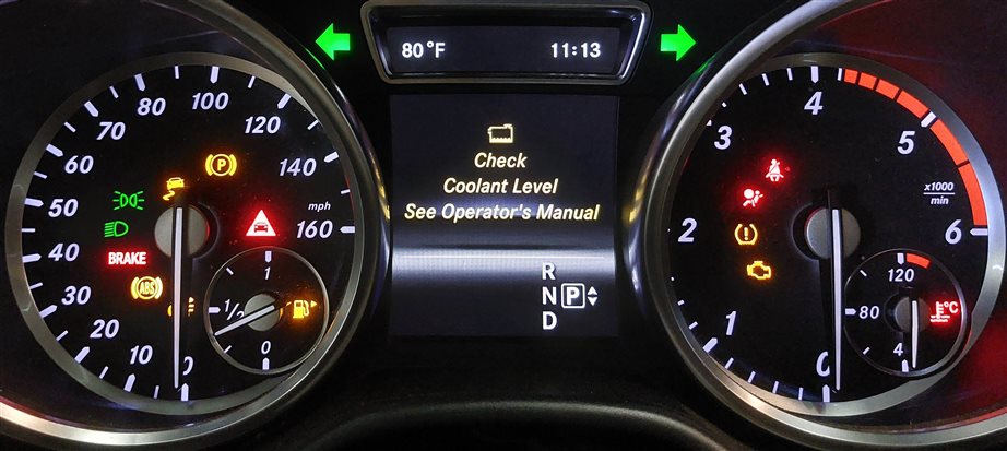 Thumbnail 2: 13 MERCEDES GL350 ML350 W166 X166 3.0L DIESEL SPEEDOMETER CLUSTER (MPH) (156k)