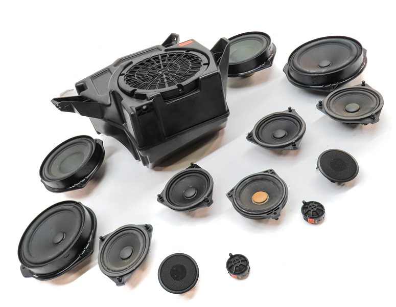 Thumbnail 3: 2013 MERCEDES GL350 (X166) STEREO LOGIC 7 AUDIO SOUND SYSTEM SPEAKER SET/14