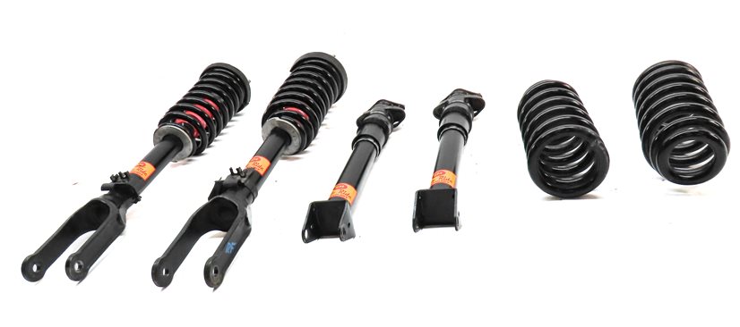 Thumbnail 2: 13 MERCEDES GL350 (X166) SM GLIDE RIDE FRONT/REAR SHOCK STRUT COIL SPRING SET/6