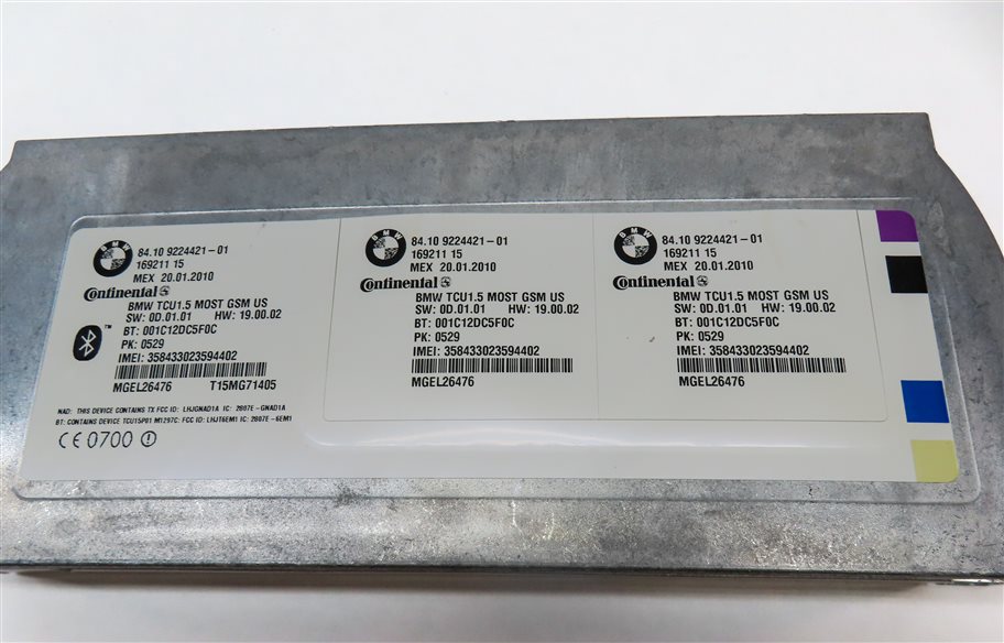 Thumbnail 6: 08-16 BMW 535i 750i 760i X5 X6 Z4 (E60 F01 E70 E71 E89) BLUETOOTH COMBOX MODULE