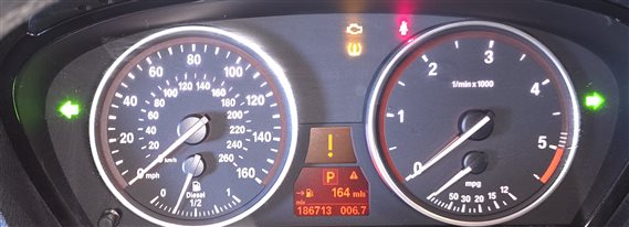 Thumbnail 2: 11-13 BMW X5 (E70) 3.0L M57 DIESEL SPEEDOMETER INSTRUMENT GAUGE CLUSTER (186k)