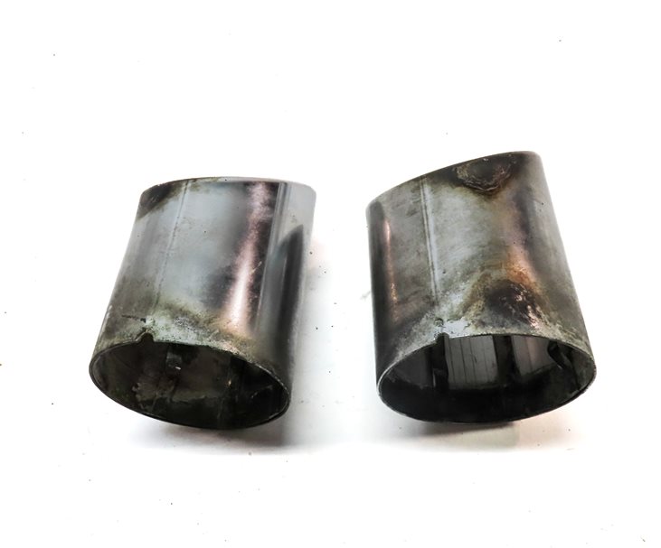 Thumbnail 4: 2009-2010 BMW X5 E70 REAR LEFT & RIGHT DIESEL MUFFLER EXHAUST PIPE TIP SET/2