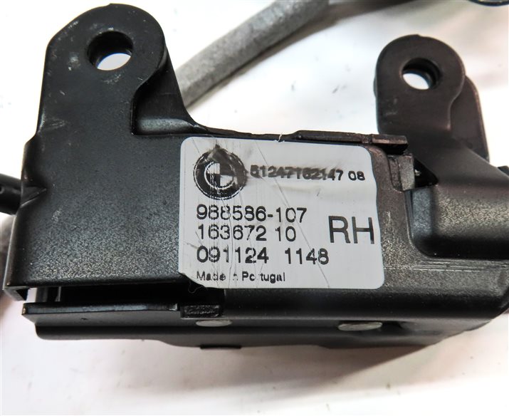 Thumbnail 13: 10 BMW X5 E70 FRONT HOOD LID LOWER SAFETY CATCH HOOK RELEASE HANDLE LATCH SET/3
