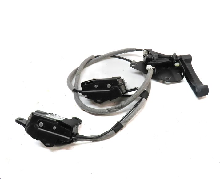 Thumbnail 4: 10 BMW X5 E70 FRONT HOOD LID LOWER SAFETY CATCH HOOK RELEASE HANDLE LATCH SET/3