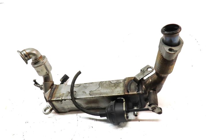 Thumbnail 2: 10 BMW X5 E70 3.0L DIESEL (M57Y) ENGINE UPPER EGR EXHAUST VALVE COOLER ASSEMBLY