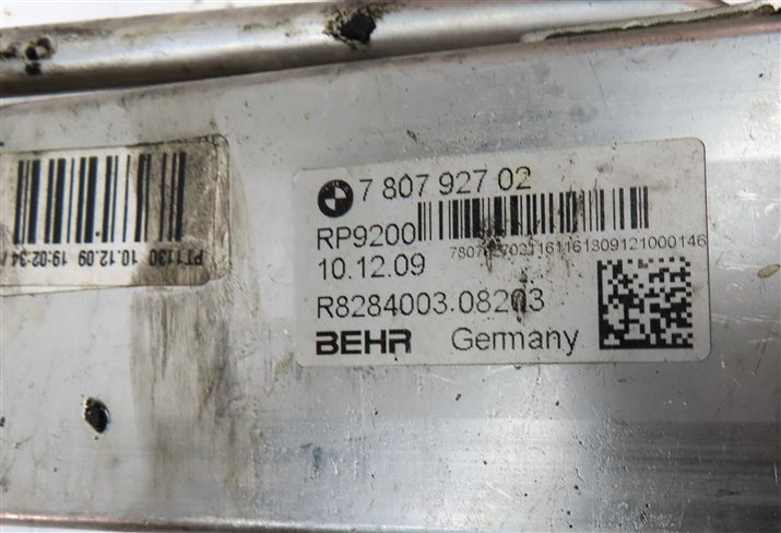 Thumbnail 9: 10 BMW X5 E70 3.0L DIESEL (M57Y) ENGINE LOWER EGR EXHAUST VALVE COOLER ASSEMBLY