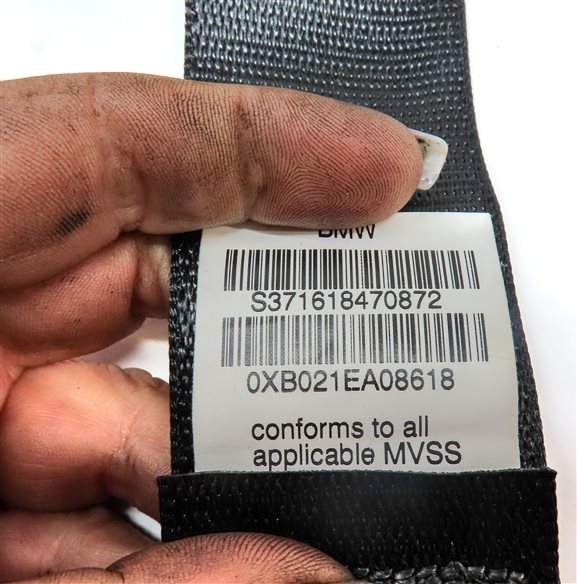 Thumbnail 5: 2010 BMW X5 (E70) REAR 2ND ROW LEFT SEAT SEATBELT BELT RETRACTOR (Black)