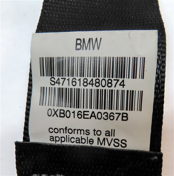 Thumbnail 5: 2010 BMW X5 (E70) REAR 2ND ROW RIGHT SEAT SEATBELT BELT RETRACTOR (Black)