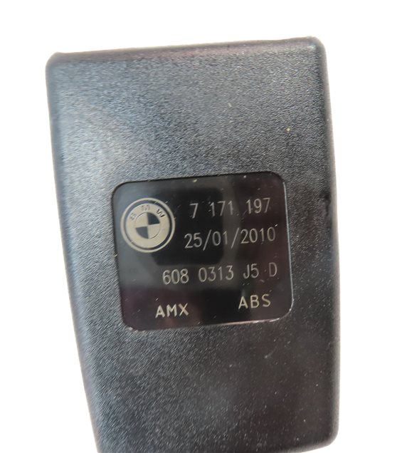 Thumbnail 13: 10 BMW X5 E70 REAR 2ND ROW LEFT CENTER RIGHT SEAT SEATBELT BUCKLE RECEIVER SET/3