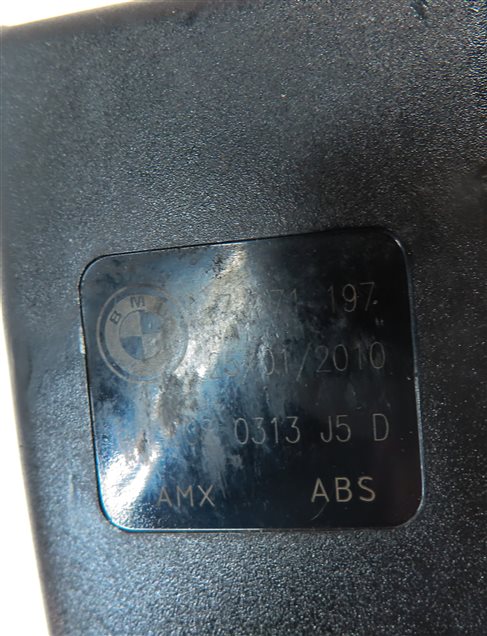 Thumbnail 14: 10 BMW X5 E70 REAR 2ND ROW LEFT CENTER RIGHT SEAT SEATBELT BUCKLE RECEIVER SET/3