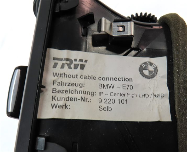 Thumbnail 6: 2010 BMW X5 (E70) FRONT CENTER DASH HEAT AIR AC HVAC DUAL VENT (Black)