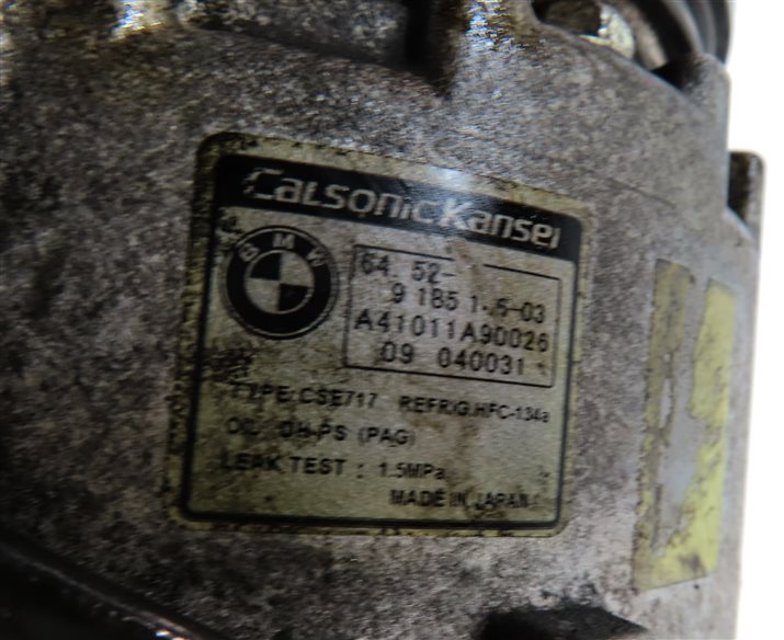 Thumbnail 7: 09-13 BMW X5 (E70) 3.0L M57 DIESEL ENGINE A/C AIR CONDITIONING COMPRESSOR PUMP