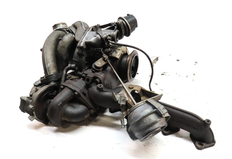 2009-2013 BMW X5 (E70) 3.0L M57Y DIESEL ENGINE UPPER & LOWER TURBOCHARGER