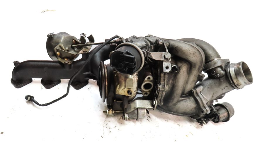 Thumbnail 4: 2009-2013 BMW X5 (E70) 3.0L M57Y DIESEL ENGINE UPPER & LOWER TURBOCHARGER