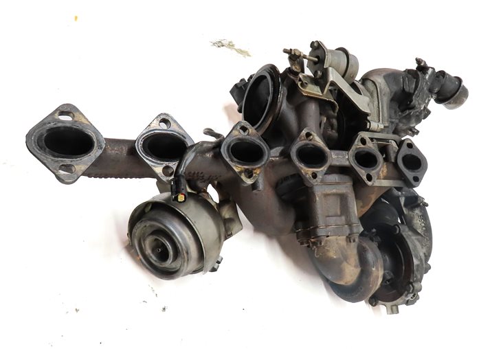 Thumbnail 5: 2009-2013 BMW X5 (E70) 3.0L M57Y DIESEL ENGINE UPPER & LOWER TURBOCHARGER