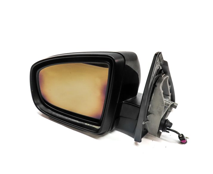 2007-2013 BMW X5 (E70) LEFT DRIVER P-FOLD AUTO DIM HEATED DOOR MIRROR (Black)