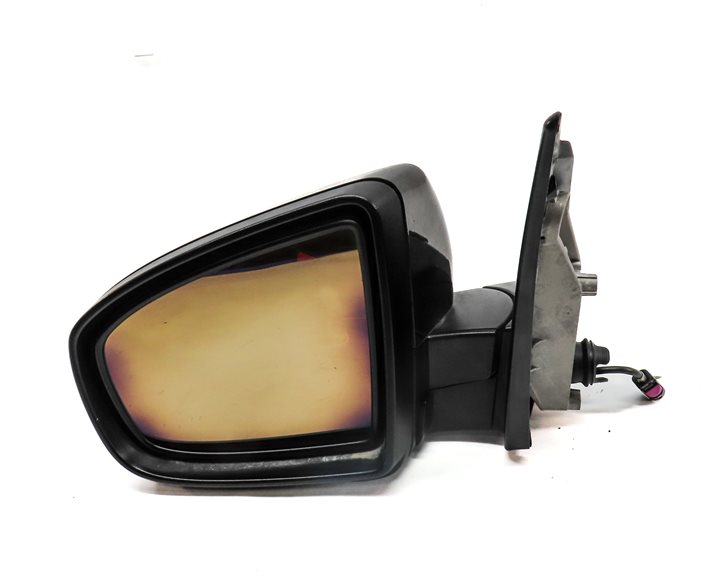 Thumbnail 2: 2007-2013 BMW X5 (E70) LEFT DRIVER P-FOLD AUTO DIM HEATED DOOR MIRROR (Black)