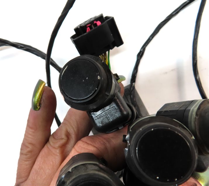 Thumbnail 6: 10 BMW X5 (E70) FRONT PARK ASSIST PDC DISTANCE CONTROL WIRE SENSOR SET/4 (Black)
