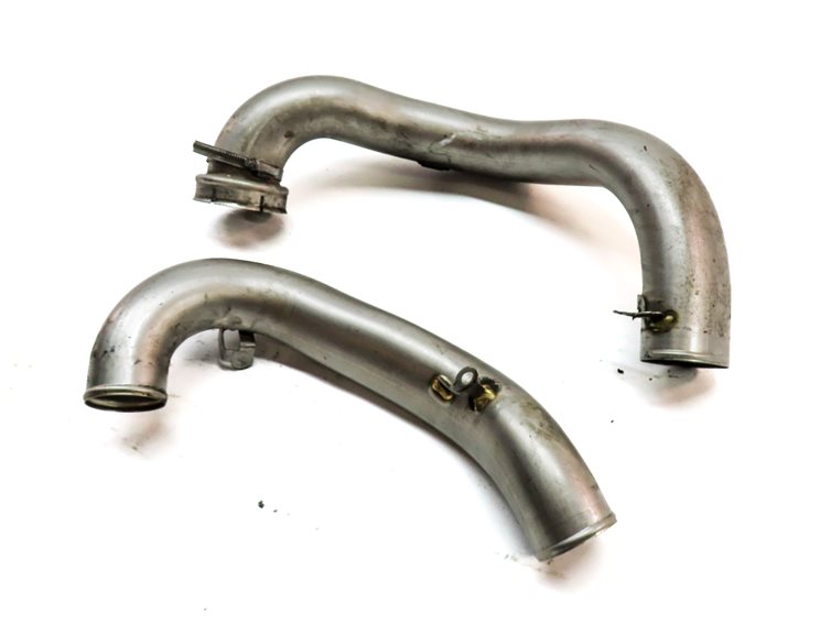 2014 MERCEDES GL450 (X166) 4.6L V8 TWIN TURBO ENGINE LEFT AIR INTAKE PIPE SET-2