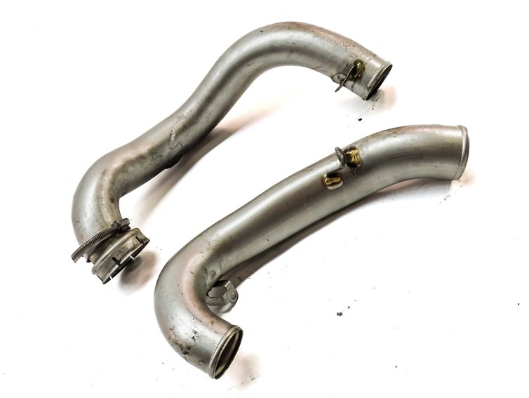 Thumbnail 3: 2014 MERCEDES GL450 (X166) 4.6L V8 TWIN TURBO ENGINE LEFT AIR INTAKE PIPE SET-2