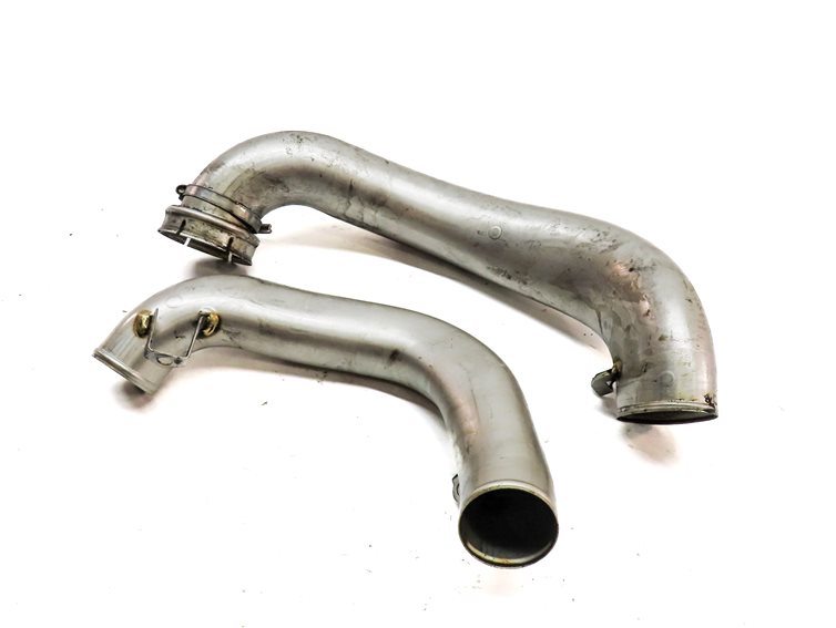 2014 MERCEDES GL450 (X166) 4.6L TWIN TURBO ENGINE RIGHT AIR INTAKE PIPE SET-2