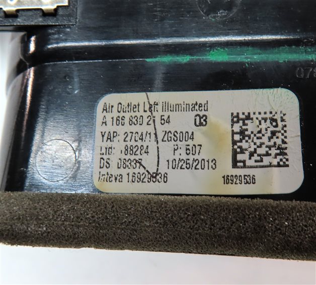 Thumbnail 7: 2014 MERCEDES GL450 (X166) FRONT LEFT DRIVER OUTER DASH HEATER A/C AIR VENT