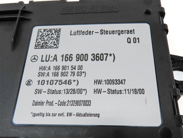 Thumbnail 6: 2014 MERCEDES GL450 (X166) AIR SUSPENSION CONTROL MODULE