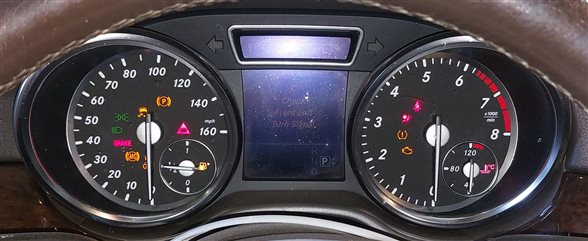 Thumbnail 2: 2014 MERCEDES GL ML (W166 X166) SPEEDOMETER INSTRUMENT GAUGE CLUSTER (144k)