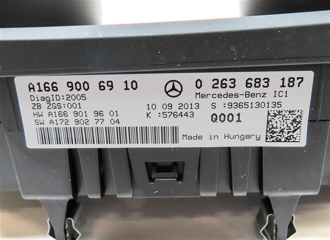 Thumbnail 7: 2014 MERCEDES GL ML (W166 X166) SPEEDOMETER INSTRUMENT GAUGE CLUSTER (144k)