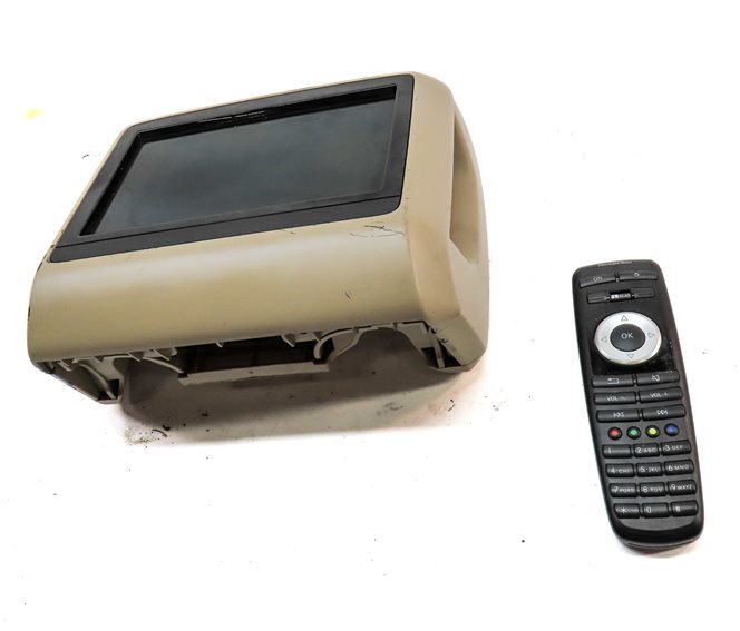 Thumbnail 3: 11-19 MERCEDES E GL ML S CLASS REAR DVD HEADREST SCREEN w/ REMOTE (Beige)