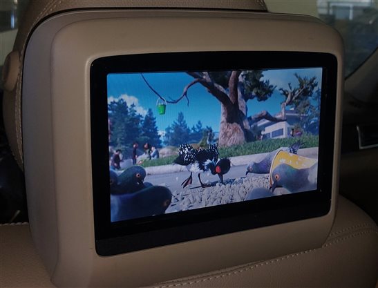 11-19 MERCEDES E GL ML S CLASS REAR DVD HEADREST SCREEN w/ REMOTE (Beige)