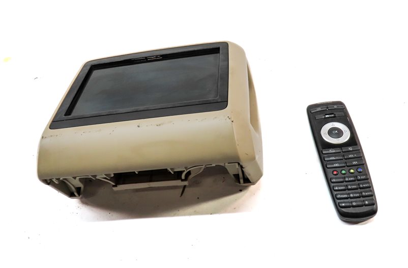 Thumbnail 3: 11-19 MERCEDES E GL ML S CLASS REAR DVD HEADREST SCREEN w/ REMOTE (Beige)
