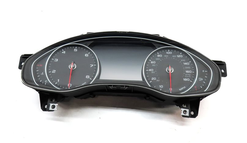 Thumbnail 13: 14 AUDI A6 C7 4G 3.0L SUPER CTUA SPEEDOMETER ECM BCM IMMOBILIZER KEY SET (142k)