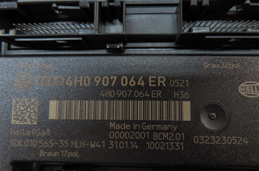 Thumbnail 17: 14 AUDI A6 C7 4G 3.0L SUPER CTUA SPEEDOMETER ECM BCM IMMOBILIZER KEY SET (142k)