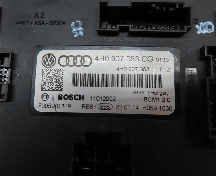 Thumbnail 18: 14 AUDI A6 C7 4G 3.0L SUPER CTUA SPEEDOMETER ECM BCM IMMOBILIZER KEY SET (142k)