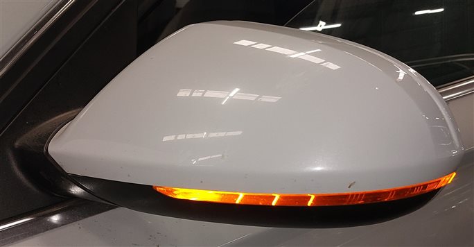 Thumbnail 2: AUDI 14-18 A6 (17 S6) LEFT DRIVER DOOR MIRROR PFOLD HEAT MEMORY AUTODIM (White)