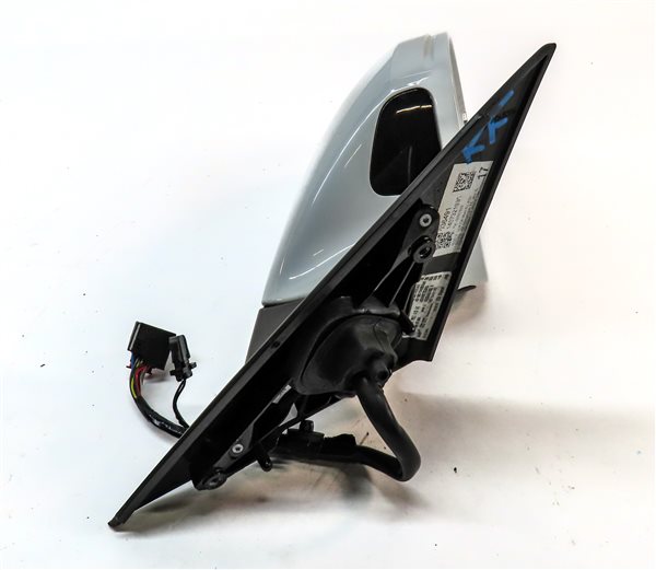 Thumbnail 4: AUDI 14-18 A6 (17 S6) RIGHT DOOR MIRROR PFOLD HEATED MEMORY AUTODIM (White)