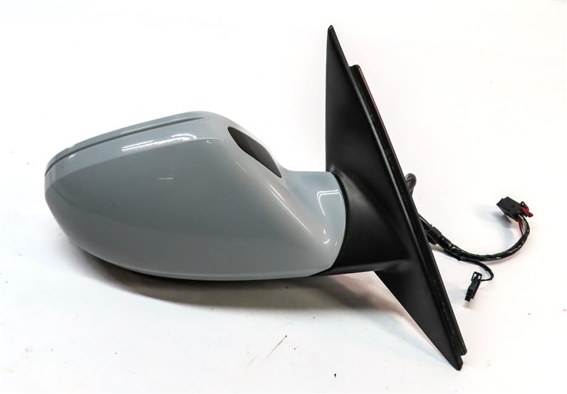 Thumbnail 5: AUDI 14-18 A6 (17 S6) RIGHT DOOR MIRROR PFOLD HEATED MEMORY AUTODIM (White)