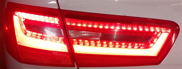 Thumbnail 2: 2012-2015 AUDI A6 S6 (C7) LEFT DRIVER OUTER TAILLIGHT BRAKE LIGHT LAMP (LED)