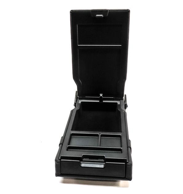 Thumbnail 7: 06-11 MERCEDES CLS CLASS W219 REAR CENTER SEAT ARMREST CONSOLE CUPHOLDER (Black)
