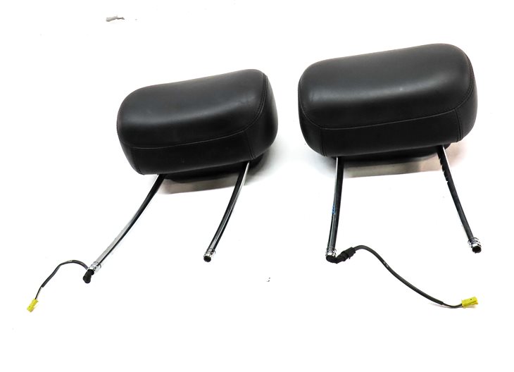Thumbnail 2: 07-11 MERCEDES CLS63 CLS550 W219 FRONT LEFT & RIGHT SEAT HEADREST SET/2 (Black)