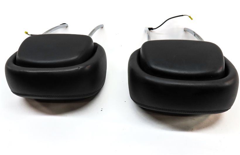 Thumbnail 5: 07-11 MERCEDES CLS63 CLS550 W219 FRONT LEFT & RIGHT SEAT HEADREST SET/2 (Black)
