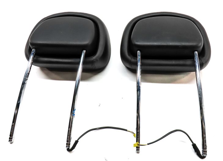 Thumbnail 6: 07-11 MERCEDES CLS63 CLS550 W219 FRONT LEFT & RIGHT SEAT HEADREST SET/2 (Black)