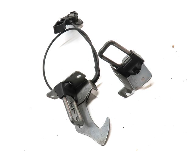 Thumbnail 3: 2012 BMW X3 (F25) FRONT HOOD BONNET LID SAFETY HOOK CATCH RELEASE HANDLE SET/3